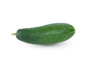 cucumber slice on white background.