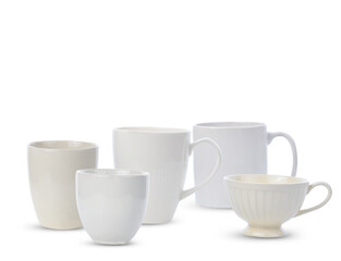 ceramic cup isolated on white background.