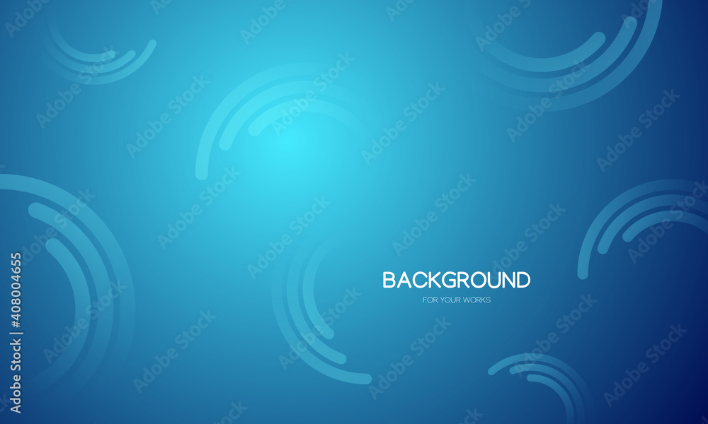 Aufkleber Abstract background vector illustration. Gradient blue with geometric shapes composition.