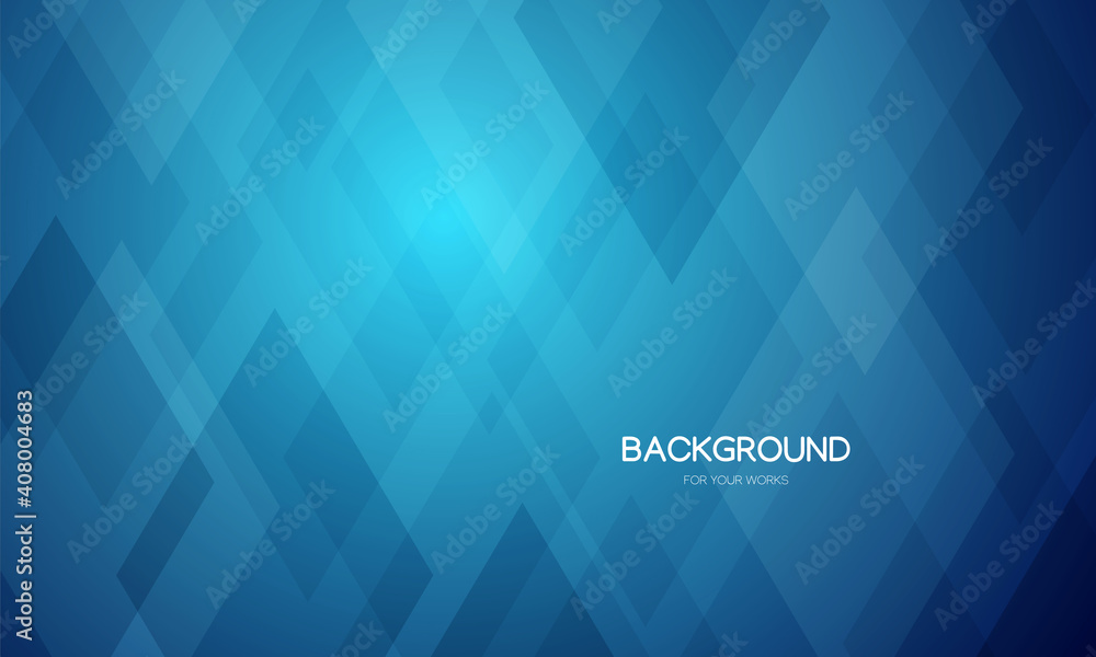 Aufkleber Abstract background vector illustration. Gradient blue with geometric shapes composition.