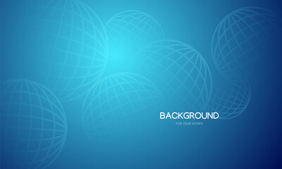 Abstract background vector illustration. Gradient blue with geometric shapes composition.