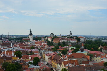 Obraz premium Amazing panoramic view of Tallinn