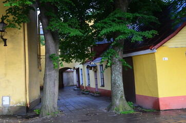 Fototapeta na wymiar Old street in the old town