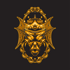 Gold Dragon illustration