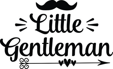 Fototapeta premium Little Gentleman, Baby Boy Vector File