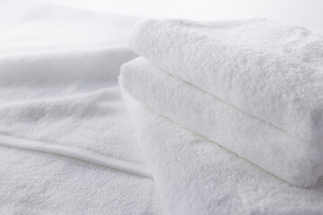 真っ白で柔らかい、清潔なタオル