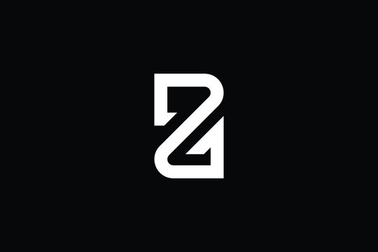 ZG logo letter design on luxury background. GZ logo monogram initials letter concept. ZG icon logo design. GZ elegant and Professional letter icon design on black background. G Z ZG GZ