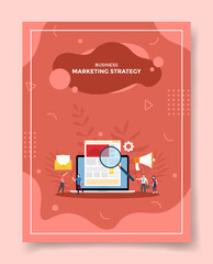 marketing strategy concept for template of banners, flyer, books cover, magazine