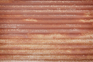 Wall rusty corrugated iron metal  texture or Background of old zinc and rust.