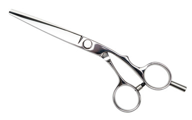 Scissors or shears. Professional barber hair cutting scissors on white isolated background. Hairdresser salon equipment concept, premium hairdressing shears. Accessories for haircut.