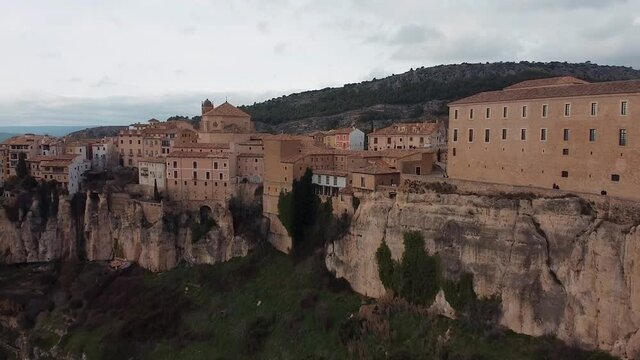 A beautiful drone footage of Cuenca city in Spain shot in HD