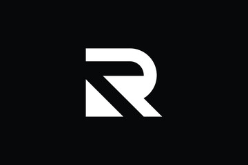 RT logo letter design on luxury background. TR logo monogram initials letter concept. RT icon logo design. TR elegant and Professional letter icon design on black background. T R TR RT