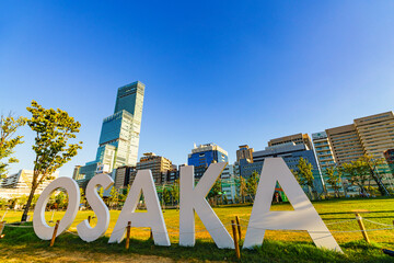 大阪　osaka　ロゴ　モニュメント　ランドマーク