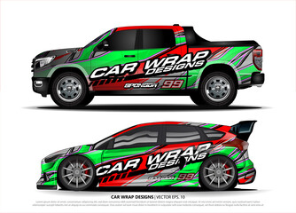 Car wrap graphic racing abstract strip and background for car wrap and vinyl sticker - Vector
