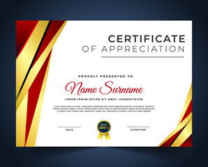Professional unique certificate and diploma template