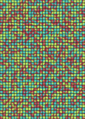 Abstract Geometric Pattern generative computational art illustration