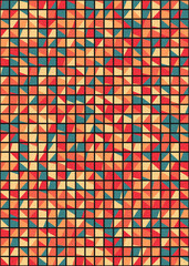 Abstract Geometric Pattern generative computational art illustration