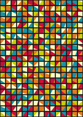 Abstract Geometric Pattern generative computational art illustration