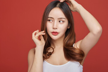 여성 미용 뷰티 모델
