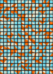 Abstract Geometric Pattern generative computational art illustration