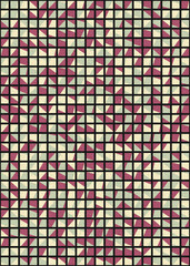 Abstract Geometric Pattern generative computational art illustration