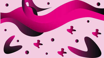 Abstract wave background vector illustration of wine color with shades of pink and black professional backdrop 