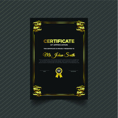 Professional unique certificate and diploma template