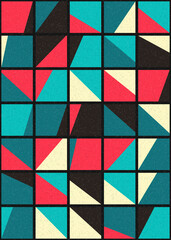 Abstract Geometric Pattern generative computational art illustration