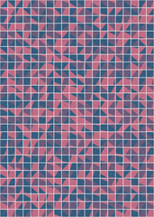 Abstract Geometric Pattern generative computational art illustration