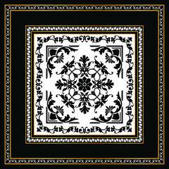 Seamless pattern decorated with precious stones, gold chains and pearls.	