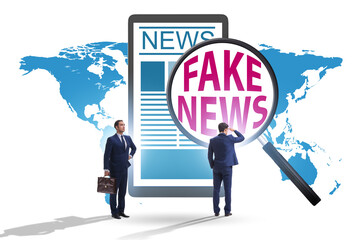 Fake news concept in information manipulation concept