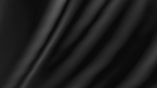 Black the cloth flutters. Waves of canvas Background fabric.