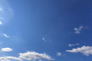 clouds, blue sky background design elements. Pantone Classic Blue.