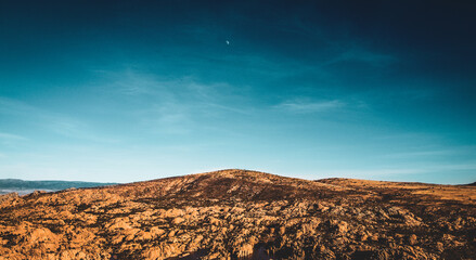 sunset over the mountains
