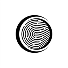 this is a fingerprint and search very creative and unique. this is very custom and 100% original logo.