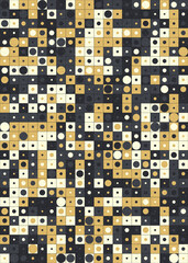 Abstract Geometric Pattern generative computational art illustration