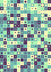 Abstract Geometric Pattern generative computational art illustration