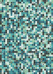 Abstract Geometric Pattern generative computational art illustration