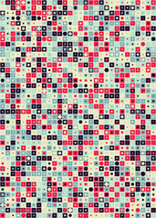 Abstract Geometric Pattern generative computational art illustration