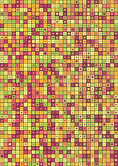 Abstract Geometric Pattern generative computational art illustration