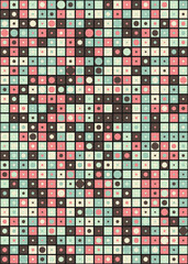 Fototapeta premium Abstract Geometric Pattern generative computational art illustration