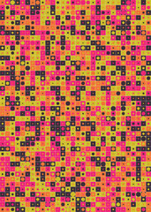 Fototapeta premium Abstract Geometric Pattern generative computational art illustration