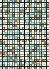 Fototapeta premium Abstract Geometric Pattern generative computational art illustration