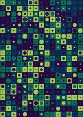 Abstract Geometric Pattern generative computational art illustration