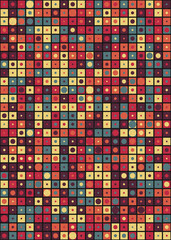 Fototapeta premium Abstract Geometric Pattern generative computational art illustration