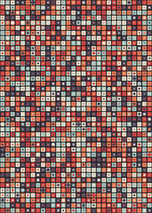 Fototapeta premium Abstract Geometric Pattern generative computational art illustration