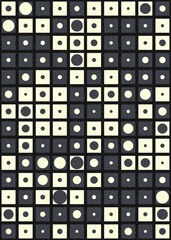 Abstract Geometric Pattern generative computational art illustration