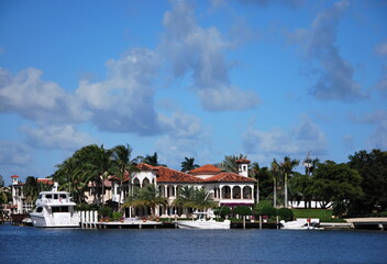 Riverfront in Fort Lauderdale am Atlantik, Florida
