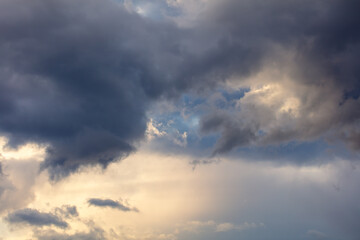 Rain clouds in the sky