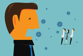 Coughing causes the virus to spread